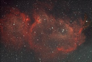 Seelennebel IC1848 in unserem Sonnensystem im Perseus-Arm der Milchstrasse im Sternbild der Kassiopeia