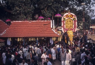 Vallanghy Nenmara Vela festival near Palakkad or Palghat