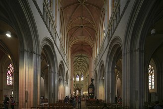 View from the west portal through the nave to the choir