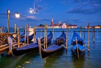 Romantic vacation Venice travel background
