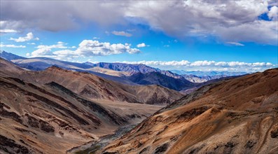 Himalayan landscape view from Tanglang la Pass