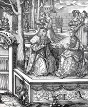 Maximilian I. und seine junge Gemahlin Maria von Burgund