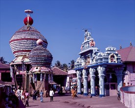 Lord Krishna temple with chariot in Udupi near Mangalore or Mangaluru