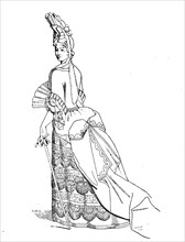 Elegant lady around 1690