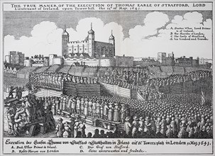 Execution of Earl Thomas of Stafford in London 12 May 1641