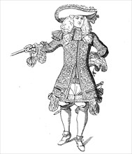 House officer of Louis XIV in the Justaucorps