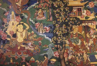 Paintings in the Tibetan Monastery at Bodh Gaya