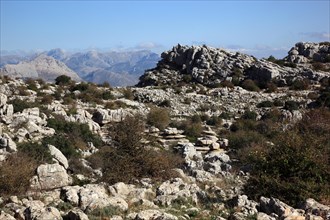 Bizarre rock formations in El Torca National Park
