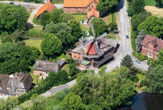 Aerial view of the Reitbrook windmill