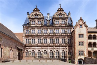 Centre Friedrichsbau in the castle courtyard