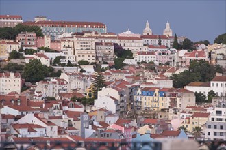 View from Miradouro de Sao Pedro de Alcantara over Lisbon