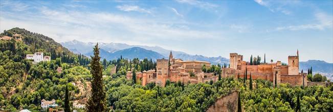 View of Alhambra and Generalife