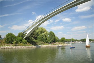 Dyckerhoff bridge at the harbour in Schierstein