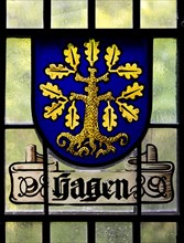 Historical coat of arms disc of Hagen