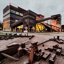 Modell der Zeche Zollverein und Ruhr Museum im Orginal
