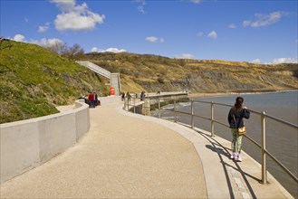 New seawall designed to slow coastal cliff erosion along vulnerable stretch of shore