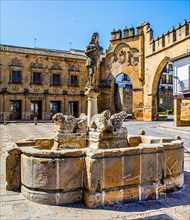 Lion Fountain in the Plaza del Populo