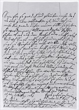 Letter from Crown Prince Frederick to his father from Kuestrin