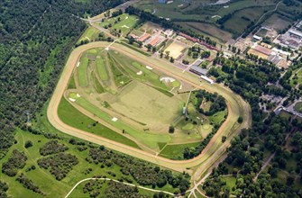Aerial view of Magdeburg racecourse