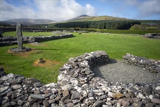 Beautiful landscape at the Riasc monastic settlement in the West Kerry Gaeltacht