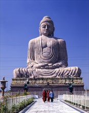 Eighty feet tall Buddha Statue in Bodh Gaya