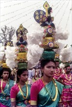 Karagam dancers in Atham Celebration in Tripunithura near Ernakulam