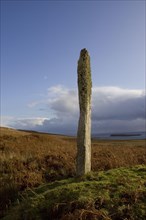 Standing stone at Cama an Staca on the isle of Jura
