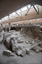 Excavation site site of a settlement from the Minoan Bronze Age