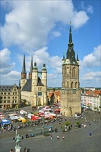 Marktkirche Unser Lieben Frauen and Red Tower