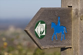 'Purbeck Way' bridleway and footpath sign