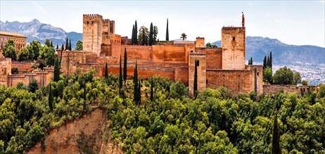 View of Alhambra with Alcazaba