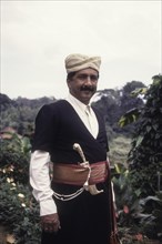 Kodava man in his traditional dress at Madikeri