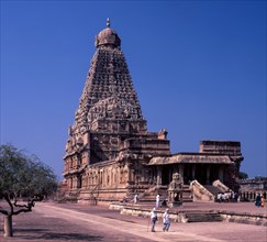 10th Century Brahadeeswara temple or Big temple in Thanjavur or Tanjore