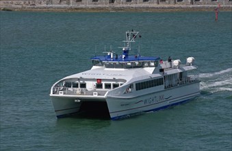 Wightlink ferry at sea