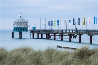 Diving gondola and pier in Zingst