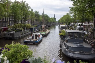 Houseboats in the Prinsengracht