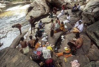 Tourists having a picnic