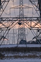 Electricity transmission pylons and overhead wires