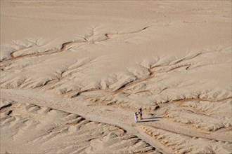 Two people in the desert