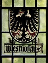 Historical coat of arms disc of Westhofen