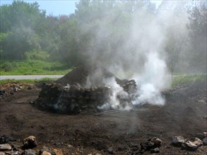 Traditional charcoal production
