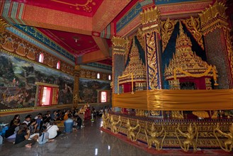 Songkran temple decoration