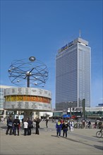 World Time Clock and Park Inn Hotel am Alexanderplatz