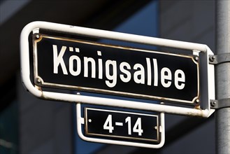 The Koenigsallee street sign