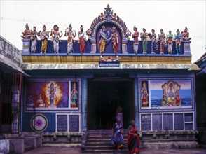 Wedding of Goddess Padmavathi Stucco work in Chidambaram Nataraja temple
