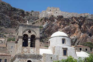 Bell tower of the Byzantine Greek Orthodox Church of Christos Elkomenos
