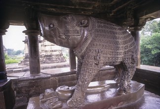 Statue of Varaha the third Avatar Incarnation of the Hindu god Vishnu in the form of a Boar