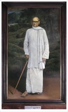 Oil Painting of Vallathol Narayana Menon