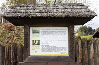 Information board in the open-air museum