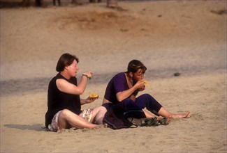 Eating spree at Kovalam beach near Thiruvanatharam